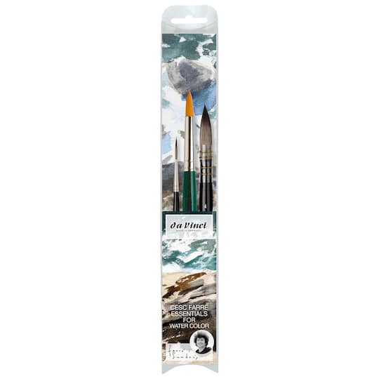da Vinci Cesc Farré Artist Signature 3 Piece Synthetic Brush Set